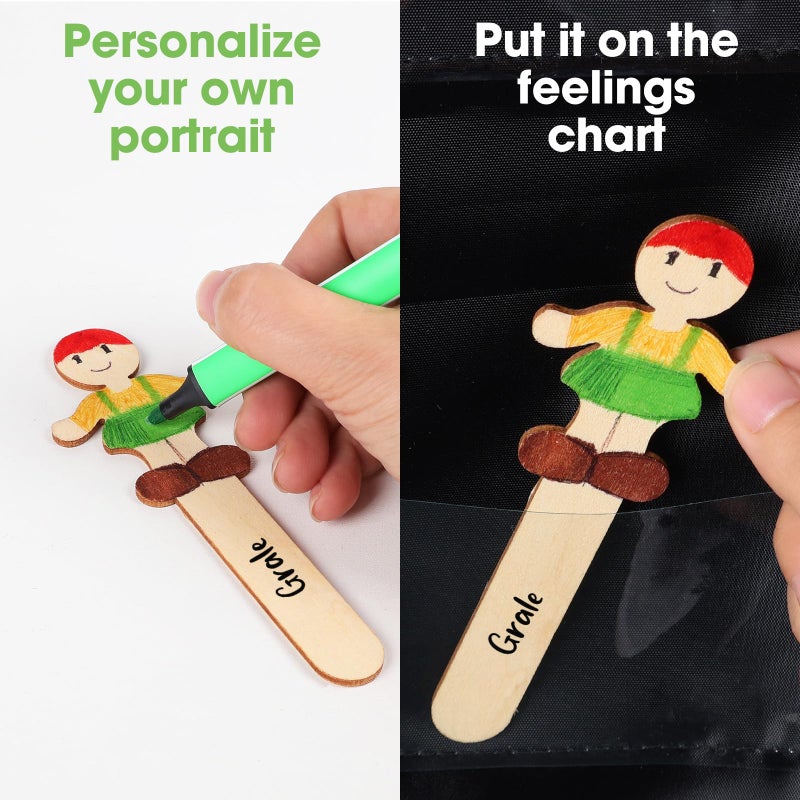 MEROCO Emotion Cards for Kids Aba Therapy Materials Autism Social Emotional Learning Activities Emotions Flash Cards with Feelings Chart Calm Down Corner Supplies Speech Therapy Materials for Toddlers - Image 5